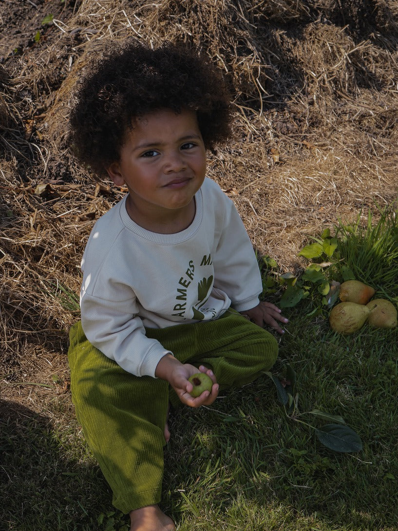 【organic zoo】Market Logo Sweatshirt スウェット 6-12M,1-2Y,2-3Y,3-4Y,4-5Y  | Coucoubebe/ククベベ