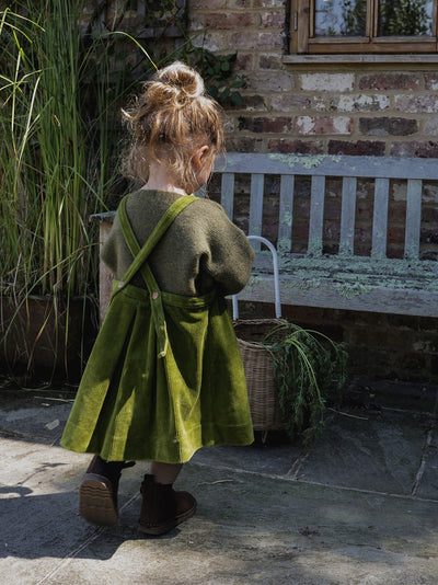 【organic zoo】Olive Waffle Boxy Sweatshirt スウェット 1-2Y,2-3Y,3-4Y（Sub Image-8） | Coucoubebe/ククベベ