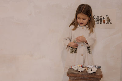 【organic zoo】Ceramic White Potter Dress ワンピース 1-2Y,2-3Y,3-4Y（Sub Image-8） | Coucoubebe/ククベベ