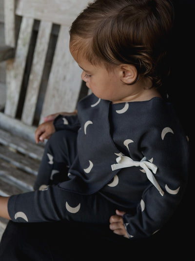 【organic zoo】Charcoal Midnight Kimono ベビートップス 0-3M,3-6M,6-12M（Sub Image-6） | Coucoubebe/ククベベ