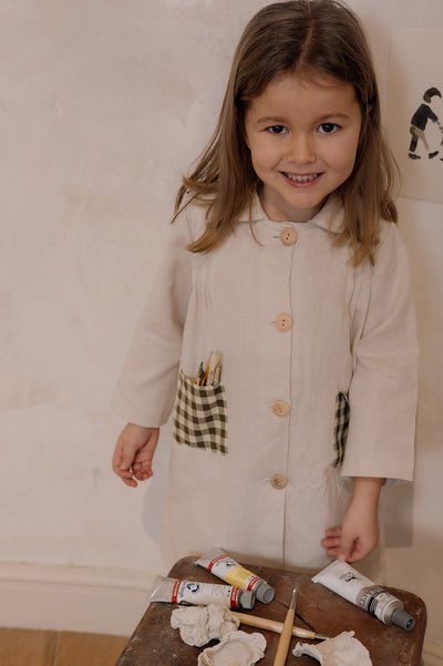 【organic zoo】Ceramic White Potter Dress ワンピース 1-2Y,2-3Y,3-4Y（Sub Image-10） | Coucoubebe/ククベベ