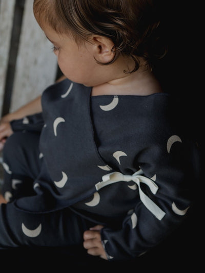 【organic zoo】Charcoal Midnight Kimono ベビートップス 0-3M,3-6M,6-12M（Sub Image-7） | Coucoubebe/ククベベ