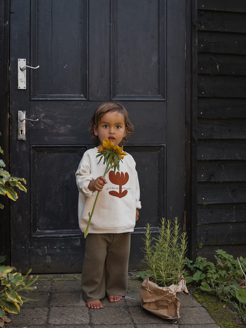 【organic zoo】Plant Slogan Sweatshirt スウェット 6-12M,1-2Y,2-3Y,3-4Y,4-5Y  | Coucoubebe/ククベベ