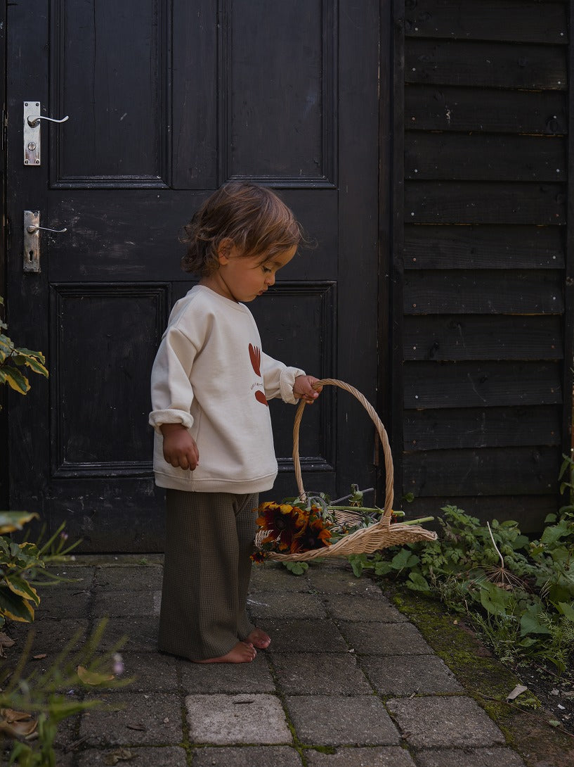 【organic zoo】Olive Waffle Wide Leg Pants パンツ 1-2Y,2-3Y,3-4Y  | Coucoubebe/ククベベ