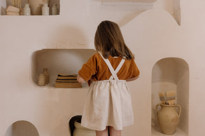 【organic zoo】Ceramic White Maker Crossback Skirt スカート 1-2Y,2-3Y,3-4Y（Sub Image-10） | Coucoubebe/ククベベ