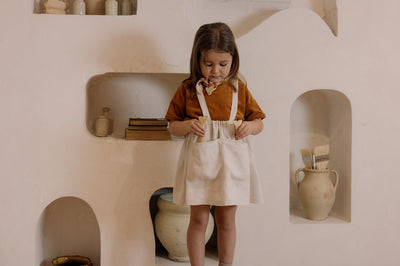 【organic zoo】Ceramic White Maker Crossback Skirt スカート 1-2Y,2-3Y,3-4Y（Sub Image-12） | Coucoubebe/ククベベ