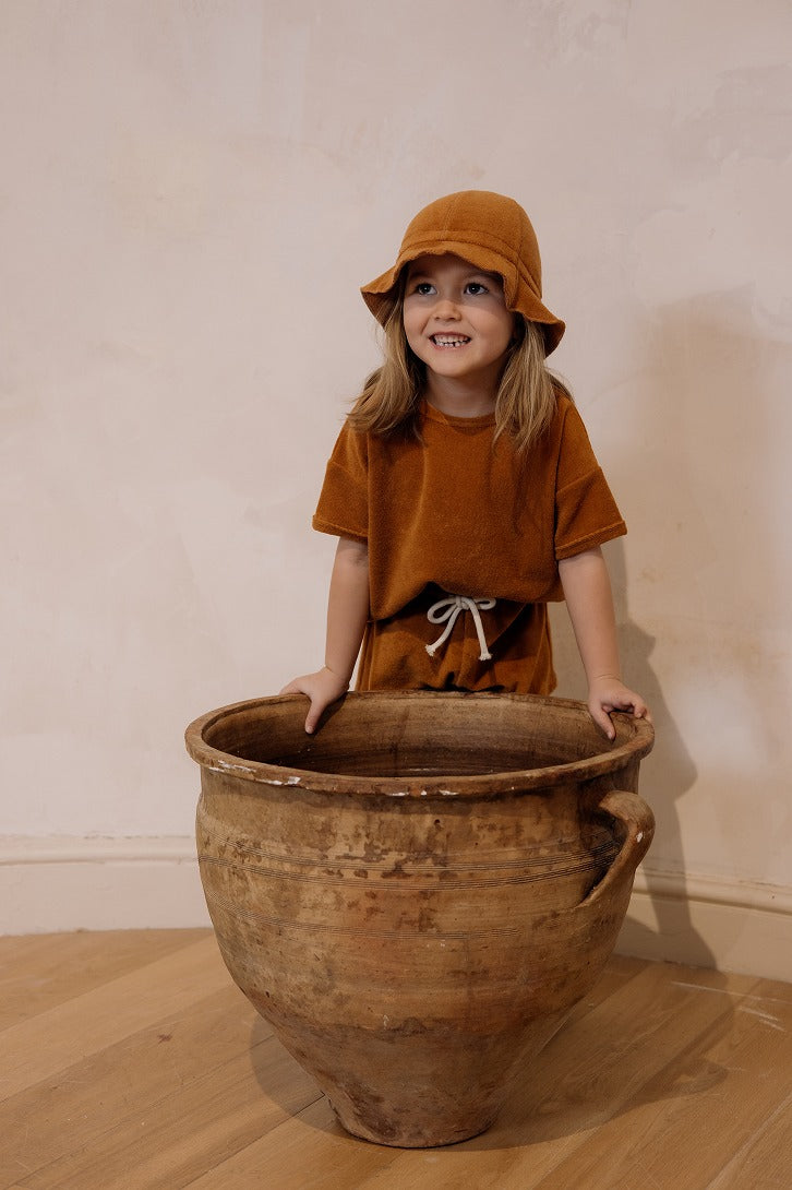 【organic zoo】Terracotta Terry Rope Shorts ショートパンツ 6-12M,1-2Y,2-3Y,3-4Y  | Coucoubebe/ククベベ