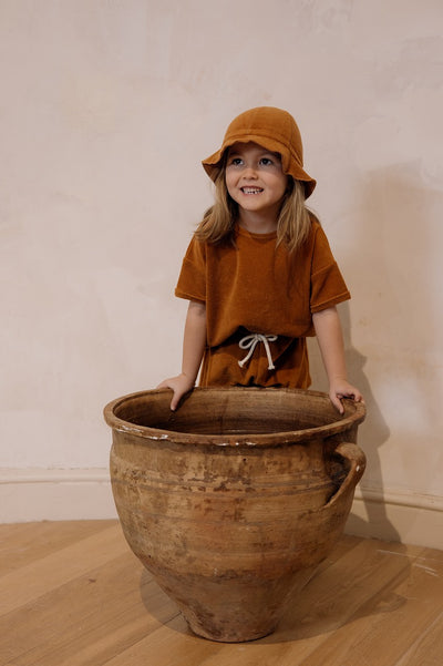 【organic zoo】Terracotta Terry Sun Hat サンハット 0-12M,1-2Y,2-3Y（Sub Image-6） | Coucoubebe/ククベベ