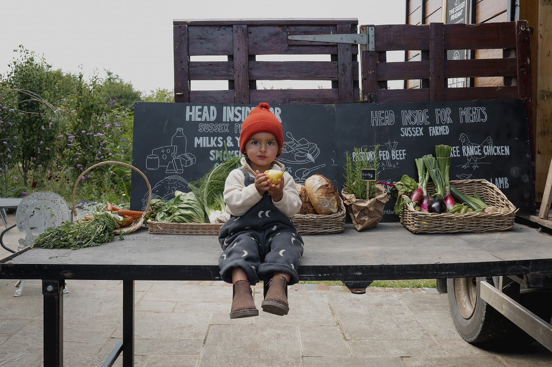 【organic zoo】Charcoal Midnight Dungarees ダンガリー 1-2Y,2-3Y,3-4Y  | Coucoubebe/ククベベ