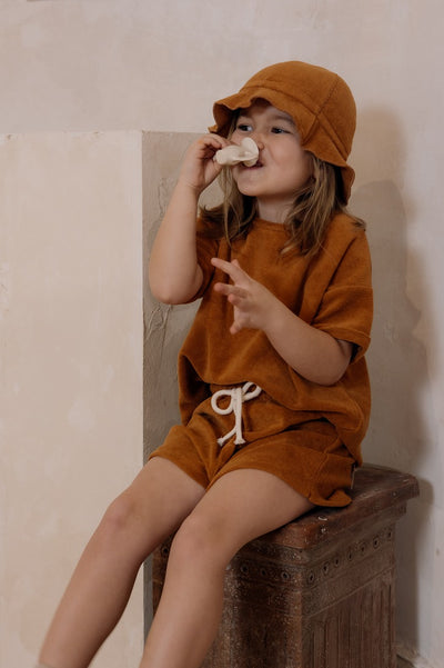 【organic zoo】Terracotta Terry Boxy T-Shirt Tシャツ 6-12M,1-2Y,2-3Y,3-4Y（Sub Image-11） | Coucoubebe/ククベベ