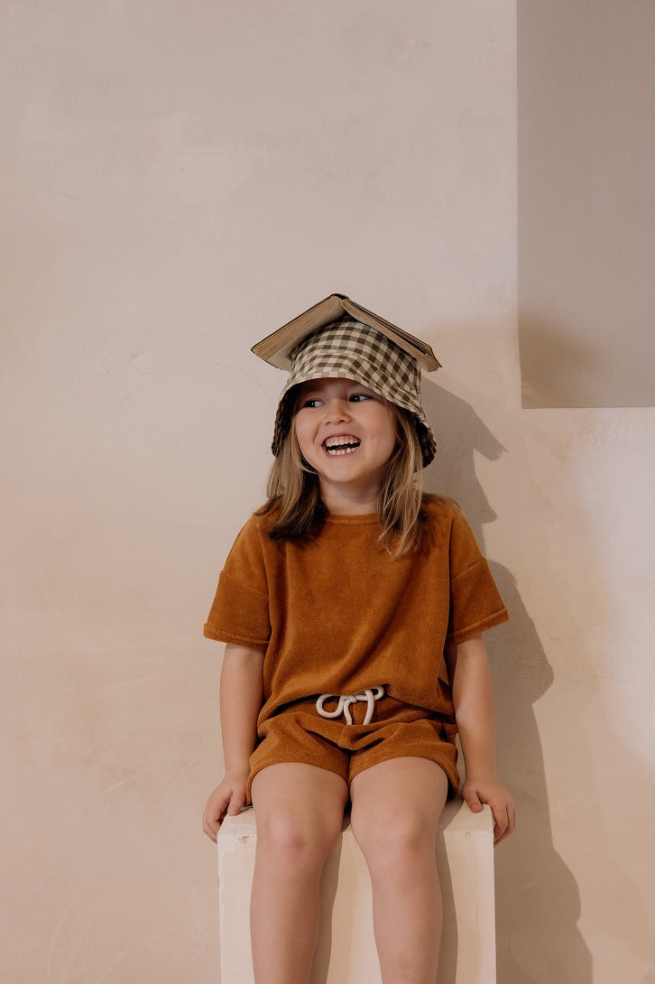 【organic zoo】Terracotta Terry Boxy T-Shirt Tシャツ 6-12M,1-2Y,2-3Y,3-4Y  | Coucoubebe/ククベベ