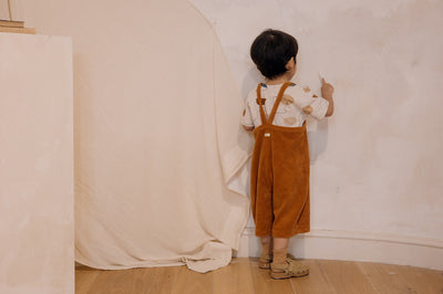 【organic zoo】Terracotta Terry Cropped Dungarees ダンガリー 1-2Y,2-3Y,3-4Y（Sub Image-6） | Coucoubebe/ククベベ