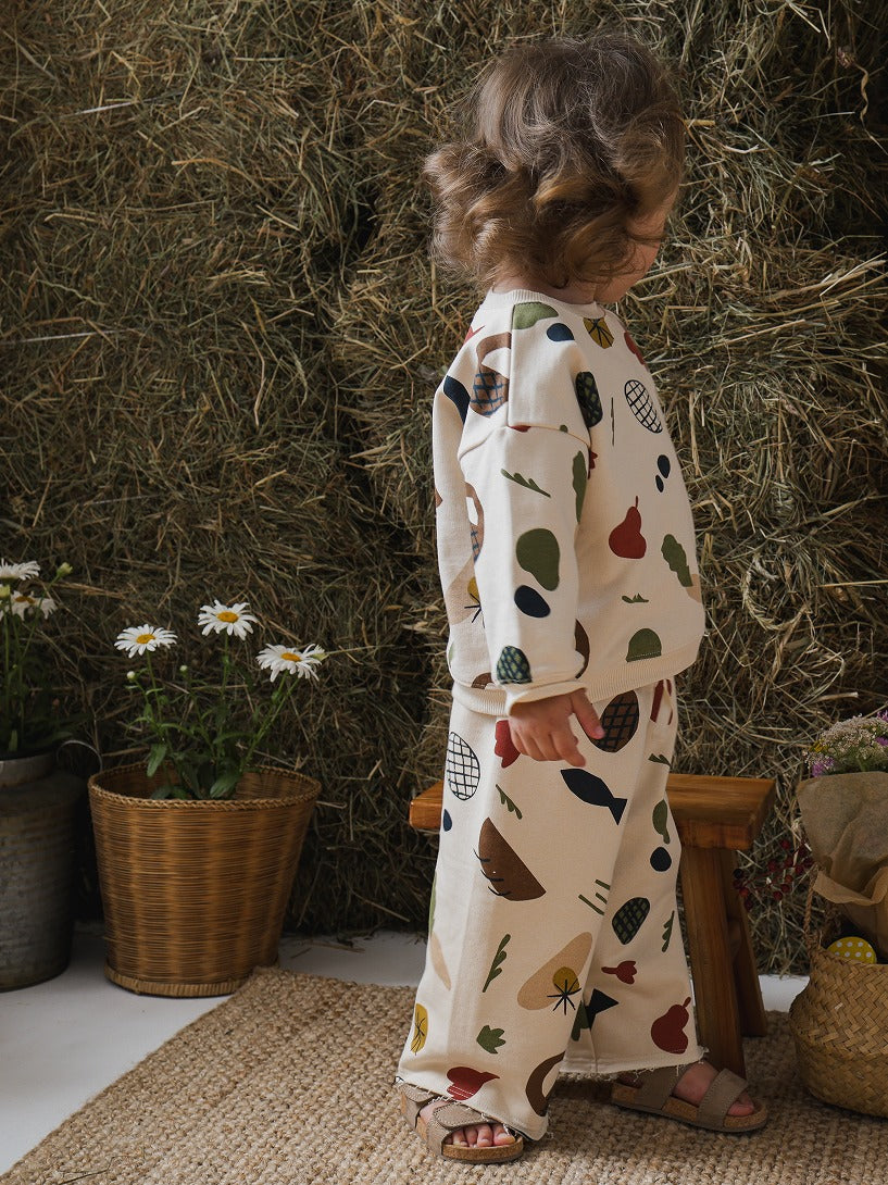 【organic zoo】Farmers Market Sweatshirt スウェット 6-12M,1-2Y,2-3Y,3-4Y,4-5Y  | Coucoubebe/ククベベ