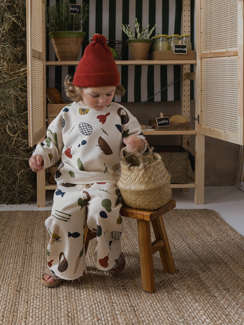 【organic zoo】Farmers Market Sweatshirt スウェット 6-12M,1-2Y,2-3Y,3-4Y,4-5Y  | Coucoubebe/ククベベ