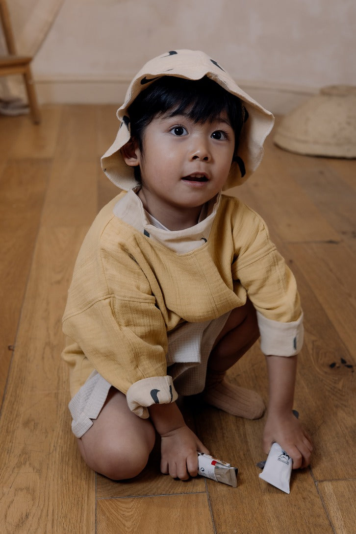 【organic zoo】Pebble Midnight Terry Sun Hat サンハット 0-12M,1-2Y,2-3Y  | Coucoubebe/ククベベ