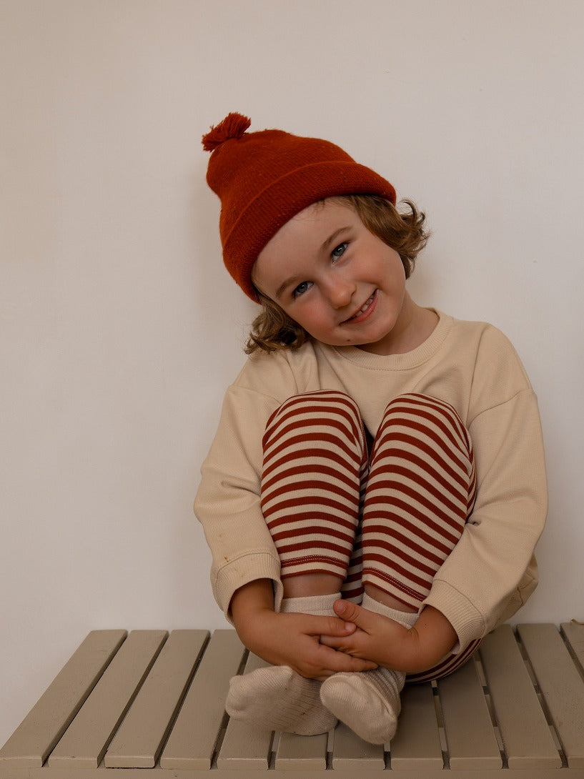 【organic zoo】Paprika Stripes Leggings レギンス 0-6M,6-12M,1-2Y,2-3Y,3-4Y  | Coucoubebe/ククベベ