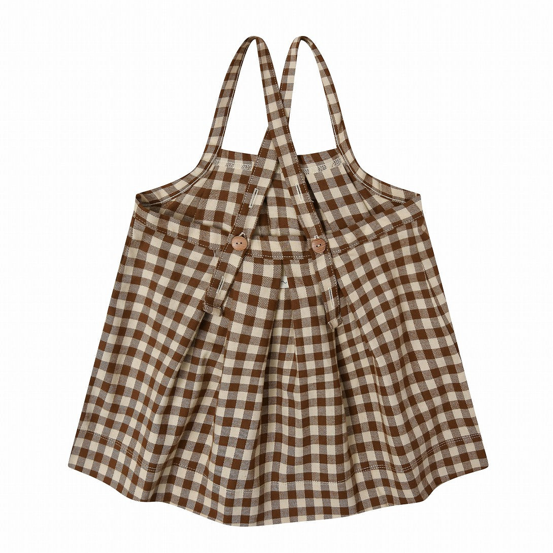 【organic zoo】Chestnut Gingham Tribe Skirt スカート 1-2Y,2-3Y,3-4Y  | Coucoubebe/ククベベ