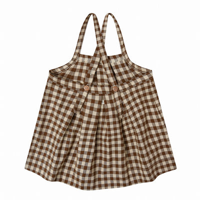 【organic zoo】Chestnut Gingham Tribe Skirt スカート 1-2Y,2-3Y,3-4Y（Sub Image-3） | Coucoubebe/ククベベ