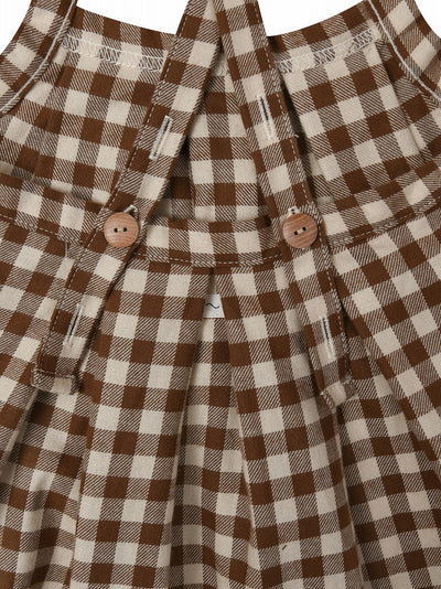 【organic zoo】Chestnut Gingham Tribe Skirt スカート 1-2Y,2-3Y,3-4Y（Sub Image-2） | Coucoubebe/ククベベ