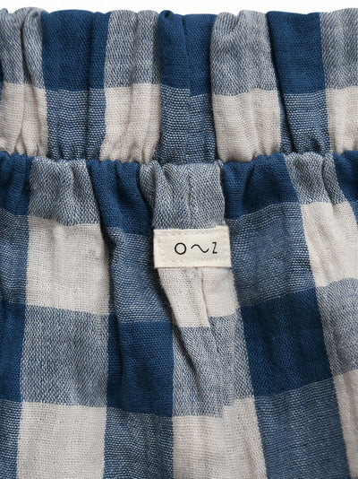 【organic zoo】Pottery Blue Gingham Artisan Jumpsuit ジャンプスーツ 0-6M,6-12M,1-2Y,2-3Y,3-4Y（Sub Image-3） | Coucoubebe/ククベベ