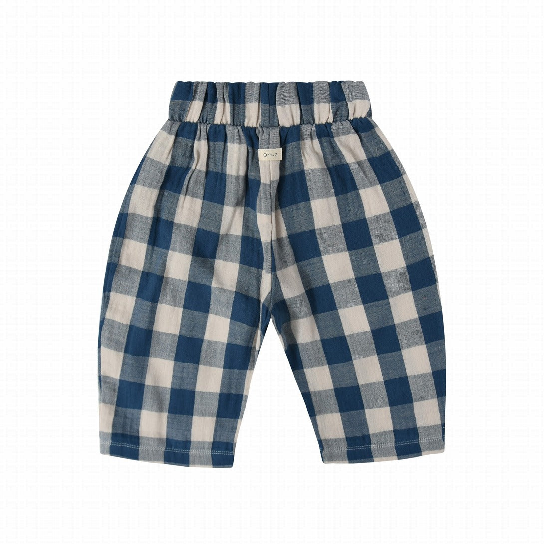 【organic zoo】Pottery Blue Gingham Fisherman Pants パンツ 6-12M,1-2Y,2-3Y,3-4Y,4-5Y  | Coucoubebe/ククベベ