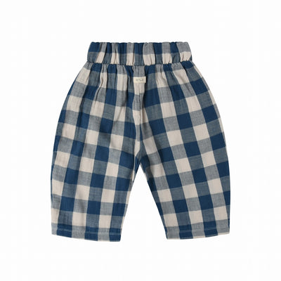 【organic zoo】Pottery Blue Gingham Fisherman Pants パンツ 6-12M,1-2Y,2-3Y,3-4Y,4-5Y（Sub Image-2） | Coucoubebe/ククベベ