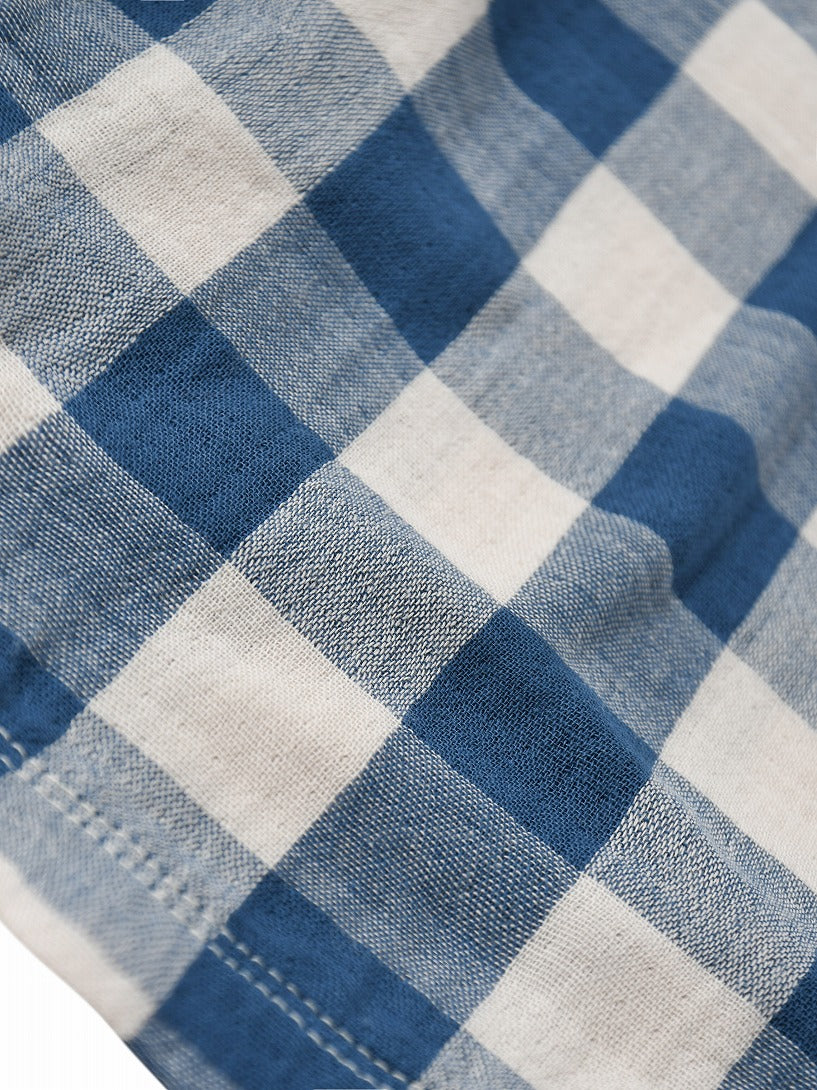 【organic zoo】Pottery Blue Gingham Fisherman Pants パンツ 6-12M,1-2Y,2-3Y,3-4Y,4-5Y  | Coucoubebe/ククベベ
