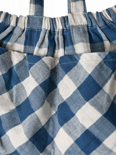 【organic zoo】Pottery Blue Gingham Maker Crossback Skirt スカート 1-2Y,2-3Y,3-4Y（Sub Image-2） | Coucoubebe/ククベベ