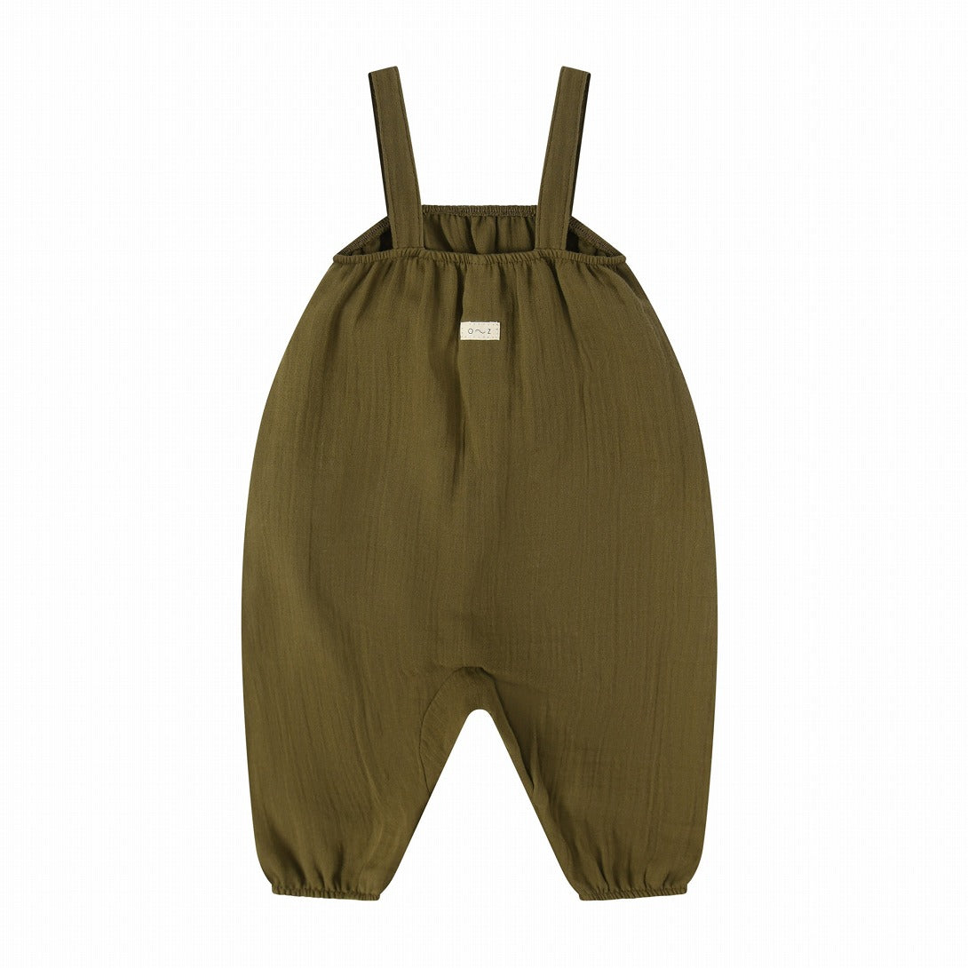 【organic zoo】Olive Artisan Jumpsuit ジャンプスーツ 0-6M,6-12M,1-2Y,2-3Y,3-4Y  | Coucoubebe/ククベベ