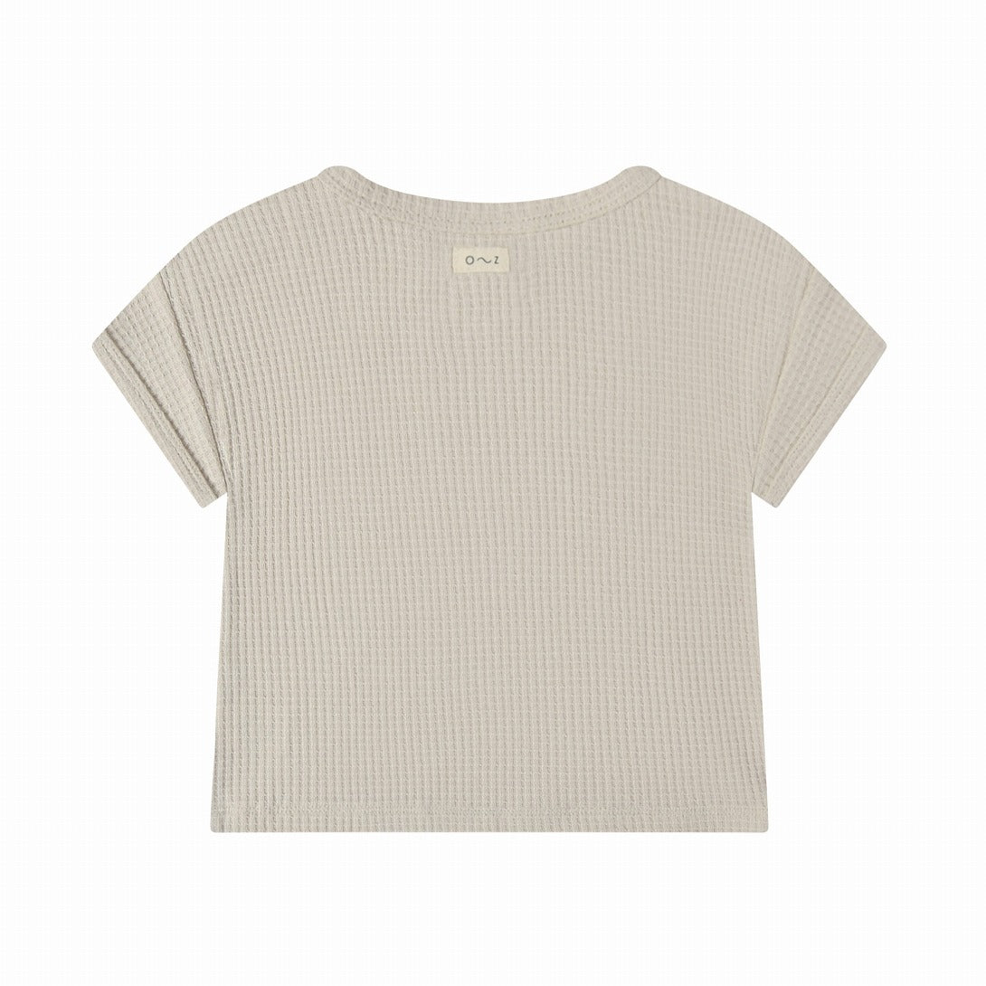 【organic zoo】【30%OFF】Ceramic White Waffle Boxy T-Shirt Tシャツ 6-12M,1-2Y,2-3Y,3-4Y  | Coucoubebe/ククベベ