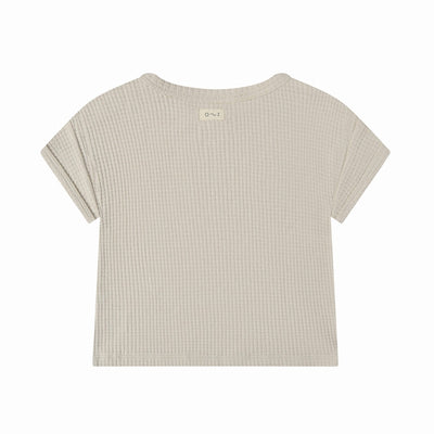 【organic zoo】【30%OFF】Ceramic White Waffle Boxy T-Shirt Tシャツ 6-12M,1-2Y,2-3Y,3-4Y（Sub Image-3） | Coucoubebe/ククベベ