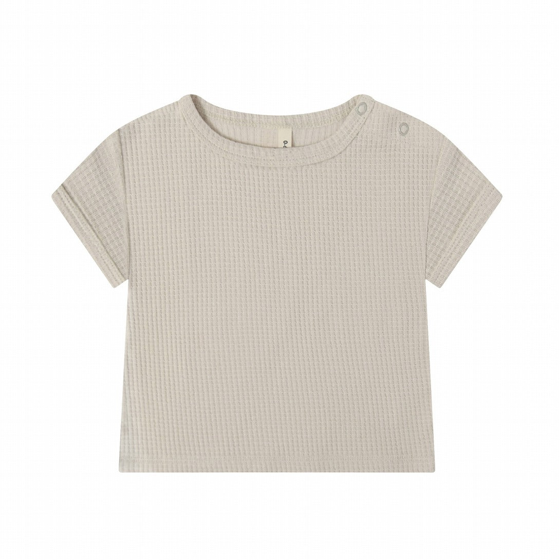 【organic zoo】【30%OFF】Ceramic White Waffle Boxy T-Shirt Tシャツ 6-12M,1-2Y,2-3Y,3-4Y  | Coucoubebe/ククベベ