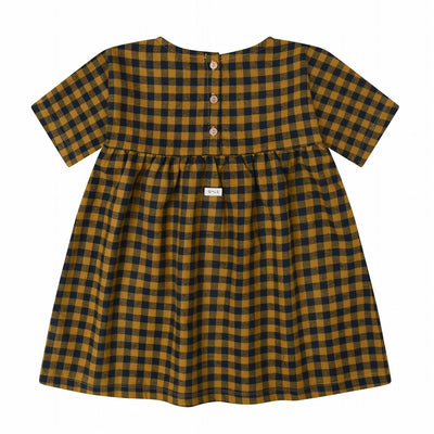 【organic zoo】Blueberry Gingham Gather Dress ワンピース 1-2Y,2-3Y,3-4Y（Sub Image-2） | Coucoubebe/ククベベ