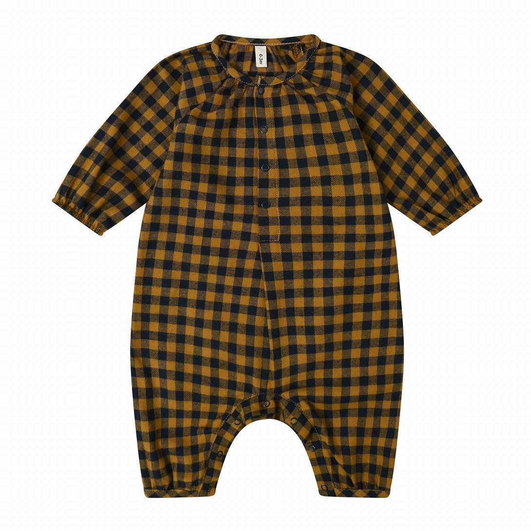 【organic zoo】Blueberry Gingham Onesie ロンパース 3-6M,6-12M  | Coucoubebe/ククベベ