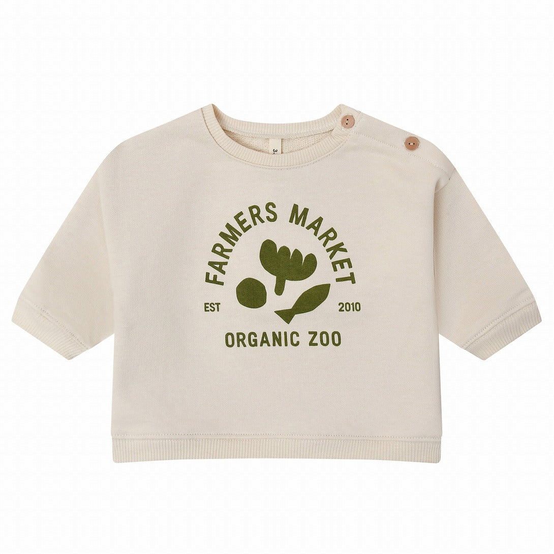 【organic zoo】Market Logo Sweatshirt スウェット 6-12M,1-2Y,2-3Y,3-4Y,4-5Y  | Coucoubebe/ククベベ