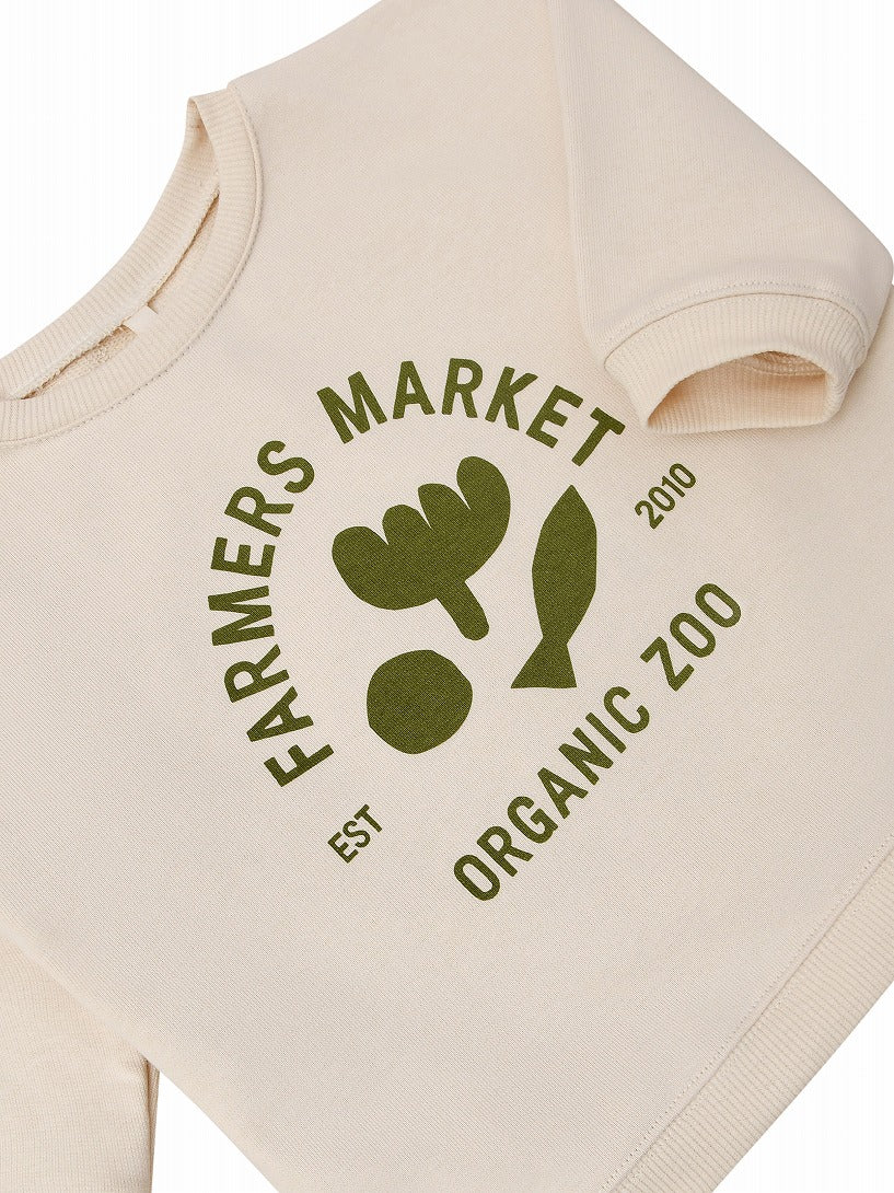 【organic zoo】Market Logo Sweatshirt スウェット 6-12M,1-2Y,2-3Y,3-4Y,4-5Y  | Coucoubebe/ククベベ