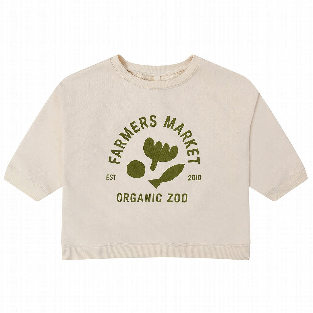 【organic zoo】Market Logo Sweatshirt スウェット 6-12M,1-2Y,2-3Y,3-4Y,4-5Y  | Coucoubebe/ククベベ