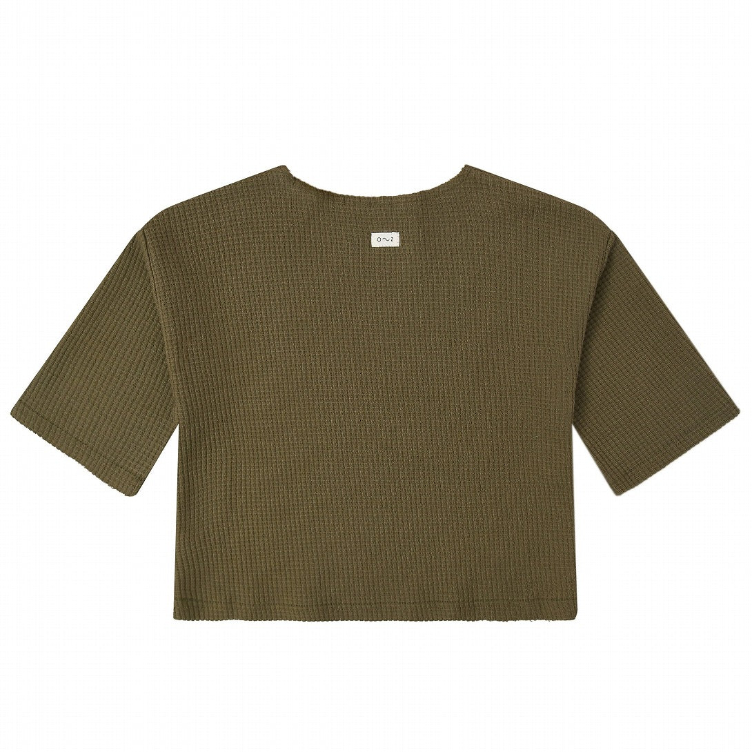 【organic zoo】Olive Waffle Boxy Sweatshirt スウェット 1-2Y,2-3Y,3-4Y  | Coucoubebe/ククベベ