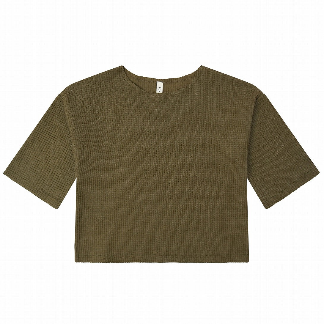 【organic zoo】Olive Waffle Boxy Sweatshirt スウェット 1-2Y,2-3Y,3-4Y  | Coucoubebe/ククベベ