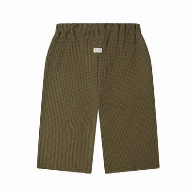 【organic zoo】Olive Waffle Wide Leg Pants パンツ 1-2Y,2-3Y,3-4Y（Sub Image-3） | Coucoubebe/ククベベ