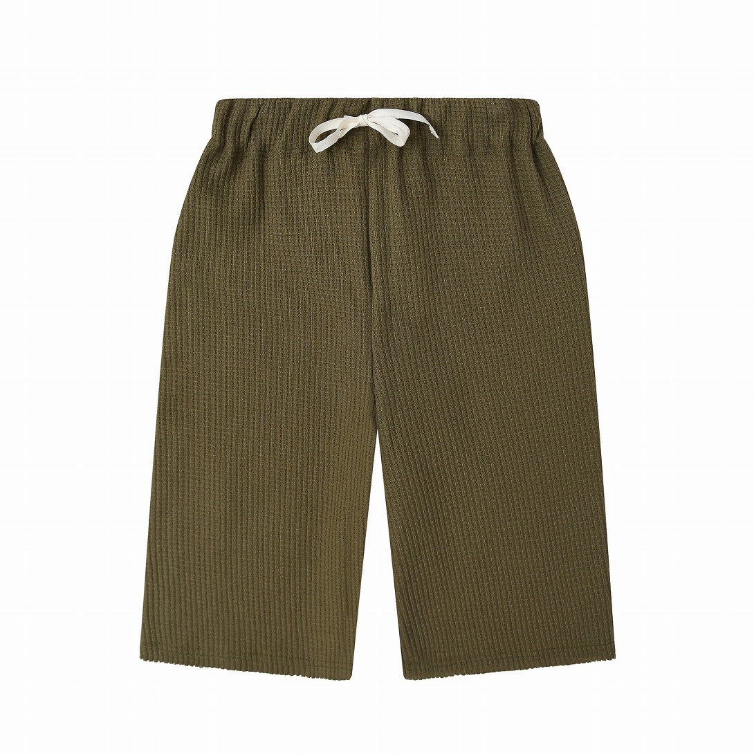 【organic zoo】Olive Waffle Wide Leg Pants パンツ 1-2Y,2-3Y,3-4Y  | Coucoubebe/ククベベ