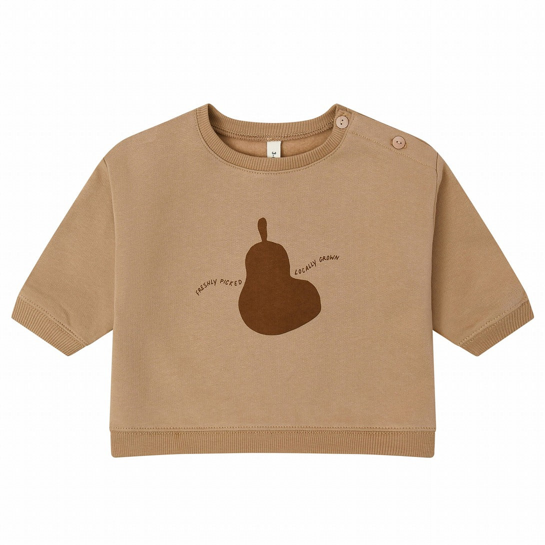 【organic zoo】Pear Slogan Sweatshirt スウェット 6-12M,1-2Y,2-3Y,3-4Y,4-5Y  | Coucoubebe/ククベベ