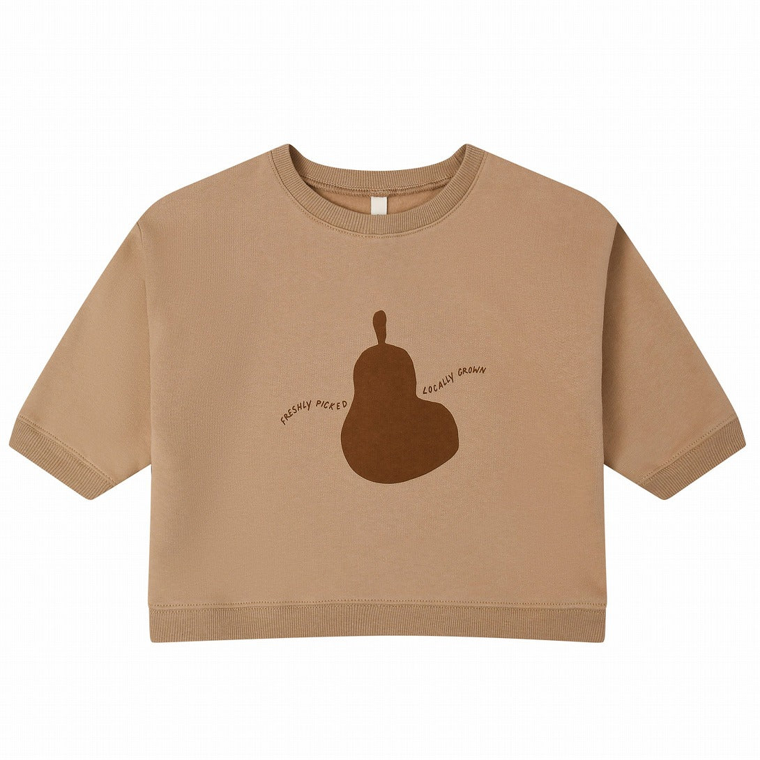 【organic zoo】Pear Slogan Sweatshirt スウェット 6-12M,1-2Y,2-3Y,3-4Y,4-5Y  | Coucoubebe/ククベベ