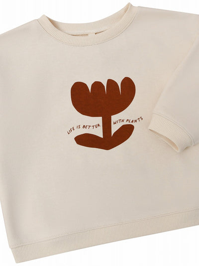 【organic zoo】Plant Slogan Sweatshirt スウェット 6-12M,1-2Y,2-3Y,3-4Y,4-5Y（Sub Image-2） | Coucoubebe/ククベベ