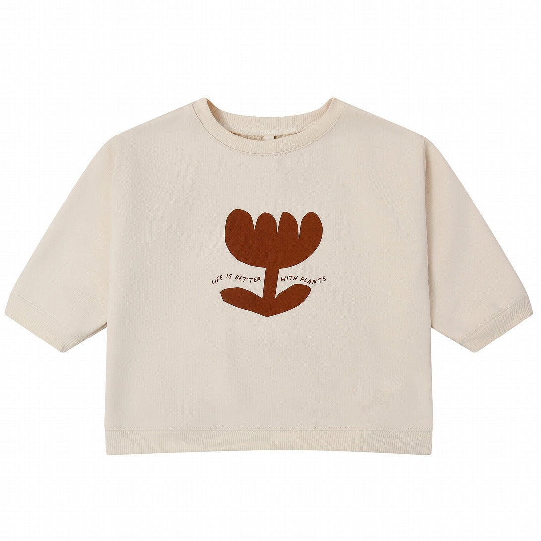 【organic zoo】Plant Slogan Sweatshirt スウェット 6-12M,1-2Y,2-3Y,3-4Y,4-5Y  | Coucoubebe/ククベベ