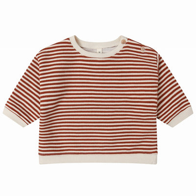 【organic zoo】Paprika Stripes Sweatshirt スウェット 6-12M,1-2Y,2-3Y,3-4Y（Sub Image-4） | Coucoubebe/ククベベ