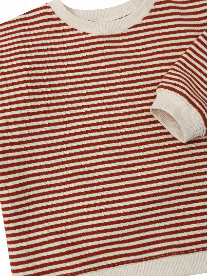 【organic zoo】Paprika Stripes Sweatshirt スウェット 6-12M,1-2Y,2-3Y,3-4Y  | Coucoubebe/ククベベ