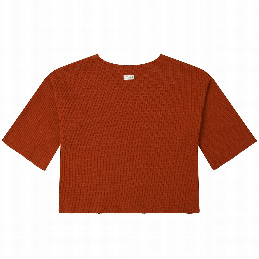 【organic zoo】Paprika Waffle Boxy Sweatshirt スウェット 1-2Y,2-3Y,3-4Y  | Coucoubebe/ククベベ