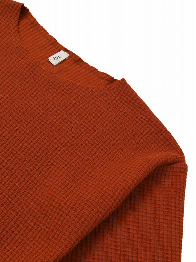 【organic zoo】Paprika Waffle Boxy Sweatshirt スウェット 1-2Y,2-3Y,3-4Y（Sub Image-2） | Coucoubebe/ククベベ