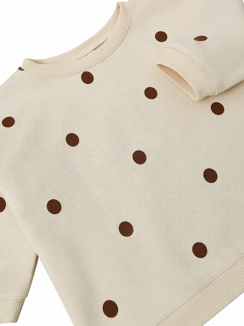 【organic zoo】Undyed Cotton Dots Sweatshirt スウェット 6-12M,1-2Y,2-3Y,3-4Y  | Coucoubebe/ククベベ